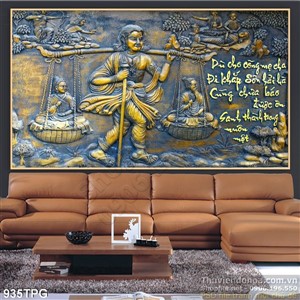 Tranh phù điêu Mẹ Đức Phật