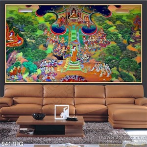 Tranh họa tiết treo tường hình Phật