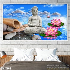 Psd Tranh Phật Giáo