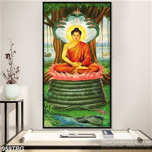 Tranh Thích Ca Mâu Ni Niết Bàn