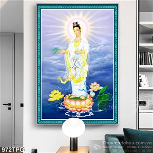 Tranh Phật Quan Âm đẹp