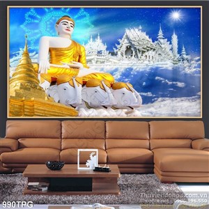 Tranh dán tường tượng Phật