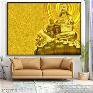 Tranh tượng Quan Thế Âm Bồ Tát ngồi