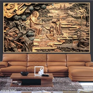 Tranh Phật điêu khắc nghệ thuật