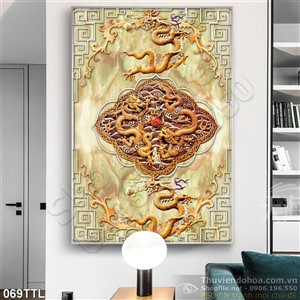 Tranh Tài Lộc, tranh Tết giả ngọc Rồng