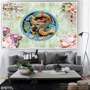 Tranh Tài Lộc, tranh Tết giả ngọc Rồng trang trí