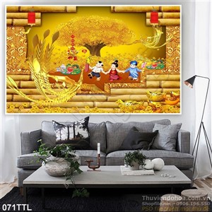 Tranh Tài Lộc, tranh Tết kim tiền đẹp