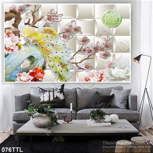 Tranh Tài Lộc, tranh Tết giả ngọc chim Phụng