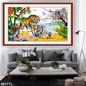 Tranh Tài Lộc, tranh Tết Hổ treo tường