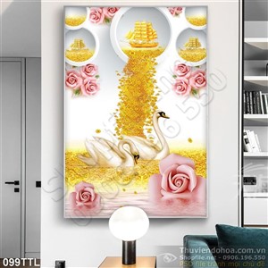 Tranh Tài Lộc, tranh Tết kim tiền và thiên nga