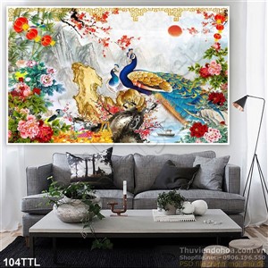 Tranh Tài Lộc, tranh Tết chim Phụng độc đáo