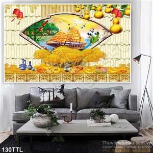 Tranh Tài Lộc, tranh Tết thuận buồm xuôi gió đẹp