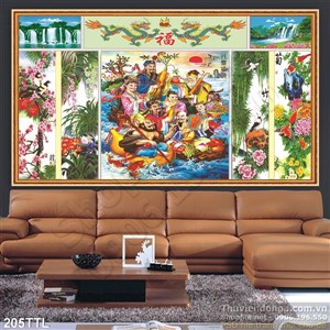 Tranh psd các vị tiên trên trời in lịch