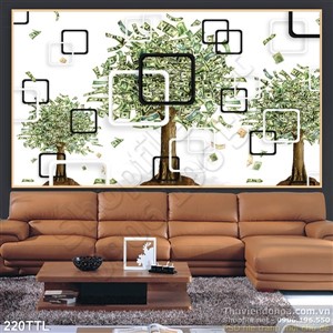 Tranh 3D dán tường đẹp chất lượng