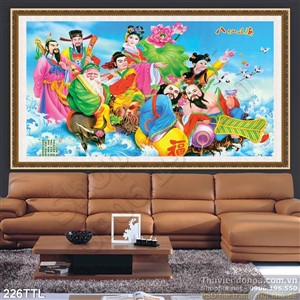 Tranh psd các vị thần tiên trên trời in lịch