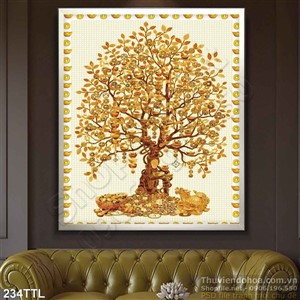 Tranh in uv cây tài lộc chất lượng cao