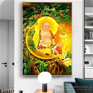 Tranh in 3D Phật Di Lặc