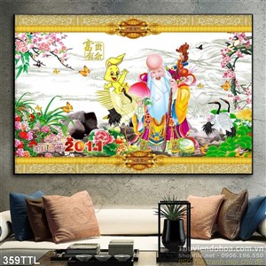 Tranh psd ông Thọ in lịch Tết