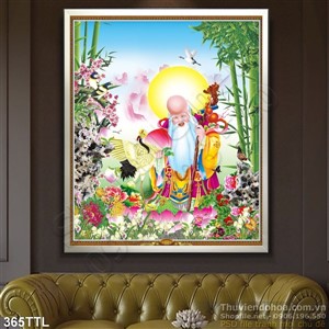 Tranh psd ông Thọ in lịch Tết