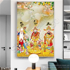 Tranh Phúc Lộc Thọ năm mới 2020