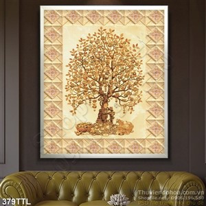 Tranh wall decor tài lộc 3d