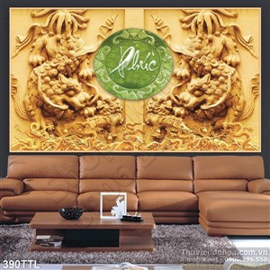 Tranh điêu khắc phúc 3d giả ngọc