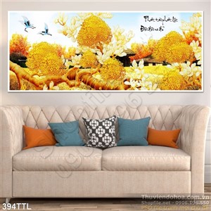 Tranh tài lộc ấn tượng wall 3d