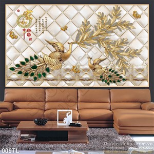 Tranh lụa 3D phong thủy treo tường