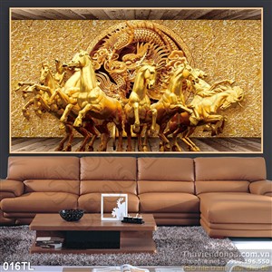 Tranh lụa 3D mã đáo thành công