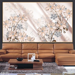 Tranh lụa 3D hoa mai đẹp độc đáo