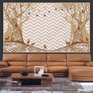 Tranh lụa 3D nghệ thuật đẹp