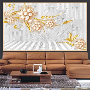 Tranh lụa 3D trang trí treo tường đẹp