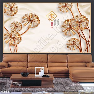 Tranh lụa 3D trang sức treo tường