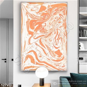 Vân đá, Marble trắng vân cam