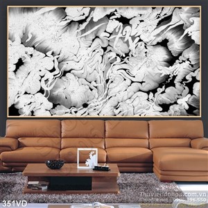 Vân đá, Marble vân trắng đen