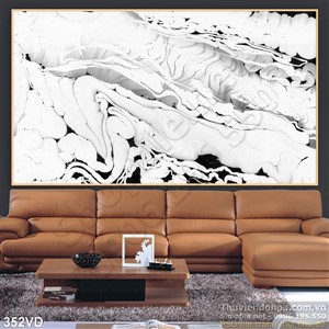 Vân đá, Marble trắng pha đen