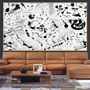 Vân đá, Marble trắng pha đen