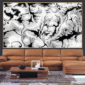 Vân đá, Marble trắn pha đen