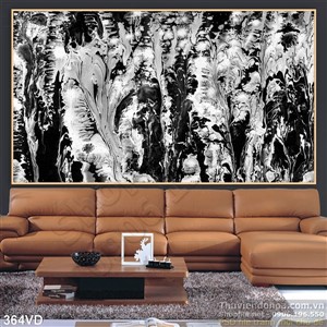 Vân đá, Marble đen pha trắng