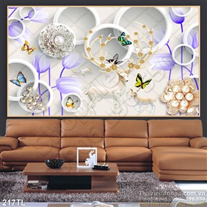 Tranh lụa 3D treo tường đẹp