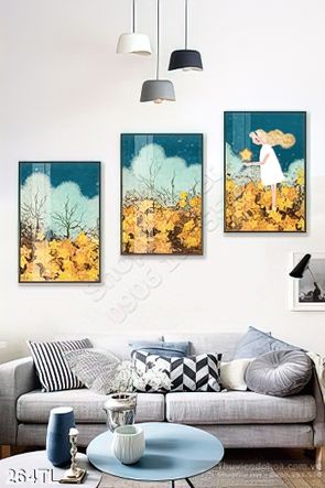 Tranh lụa sơn dầu hoa trang trí phòng khách