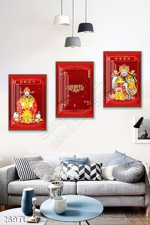 Tranh thần tài treo tường đẹp