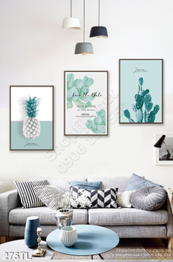 Tranh lụa hoa quả trang trí