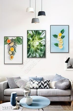 Tranh lụa quả cam trang trí đẹp