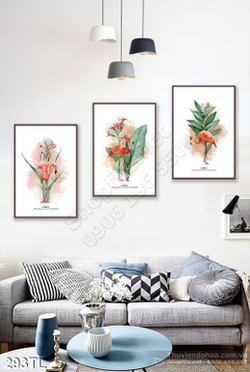 Tranh lụa 3D in tranh trang trí phòng khách