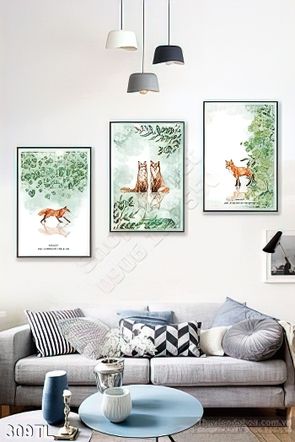 Tranh lụa 3D màu nước trang trí đẹp