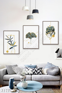 Tranh lụa 3D các loại lá đẹp