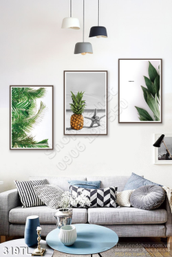 Tranh lụa 3D màu nước treo tường đẹp