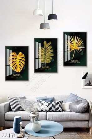 Tranh lụa 3D lá cây kim tiền tài lộc