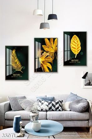 Tranh lụa 3D bình hoa vàng in kính trang trí